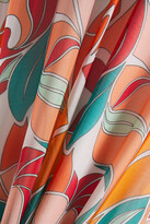 Thumbnail for your product : Rachel Zoe Bellarosa Asymmetric Ruffled Printed Chiffon Midi Dress