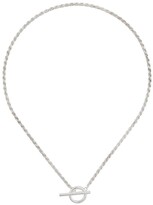 Thumbnail for your product : All Blues Rope polished sterling silver necklace
