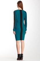 Thumbnail for your product : Yigal Azrouel Beaded Sleeve Keyhole Silk Dress