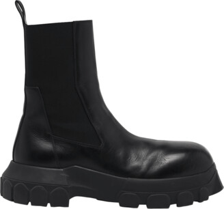 Rick Owens Men's Beatle Bozo Tractor Leather Chelsea Boots
