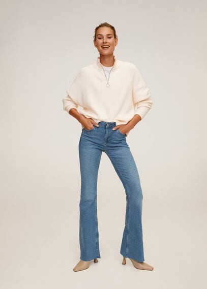 mango jeans flare