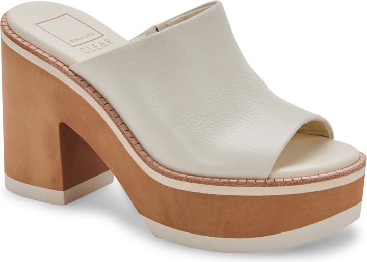 clear platform sandals