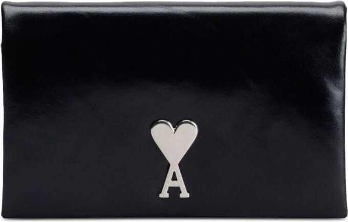 AMI Paris bi-fold logo-plaque Wallet - Farfetch