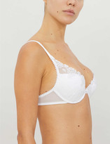 Thumbnail for your product : Passionata White Nights floral-embroidered push-up bra