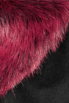 Thumbnail for your product : Vivienne Westwood Risk faux fur and wool-blend felt peacoat