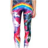 Thumbnail for your product : Hoyou Sexy Smooth Patterned Pants Slimming Tribal Galaxy Print Leggings For Women Grils BLUESPACE S