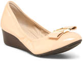 Nude Patent Leather Wedge Heel - ShopStyle