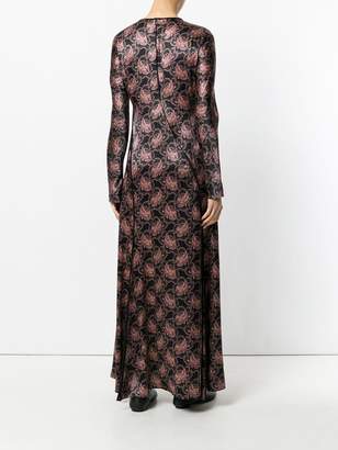Diane von Furstenberg floral pattern maxi dress