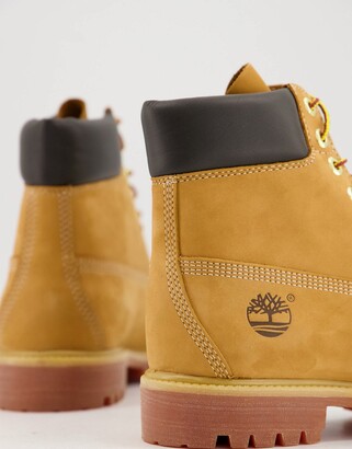 Timberland 6 inch Premium boots in wheat tan