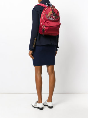 See by Chloe embroidered patch backpack