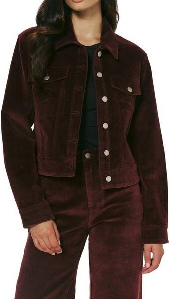 7 Diamonds Women's Billie Corduroy Jacket XSmall Burgundy