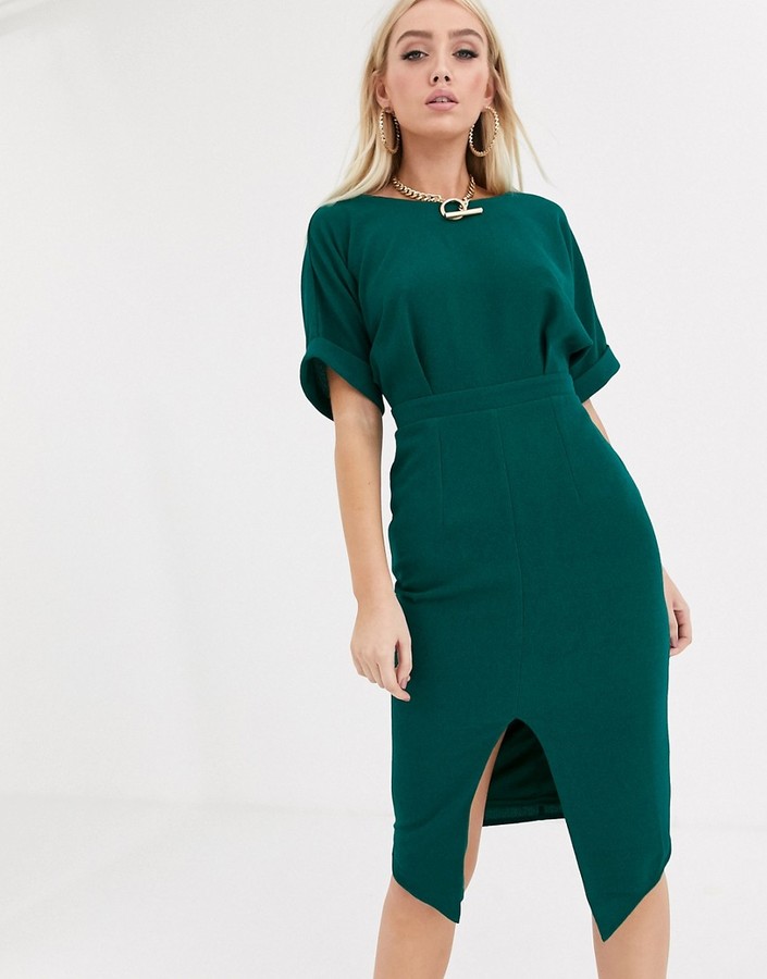 asos midi wiggle dress