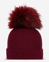 Thumbnail for your product : N.Peal Ribbed Cashmere Hat With Detachable Pom