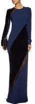 Thumbnail for your product : Stella McCartney Antoinetta Velvet-Paneled Crepe Gown