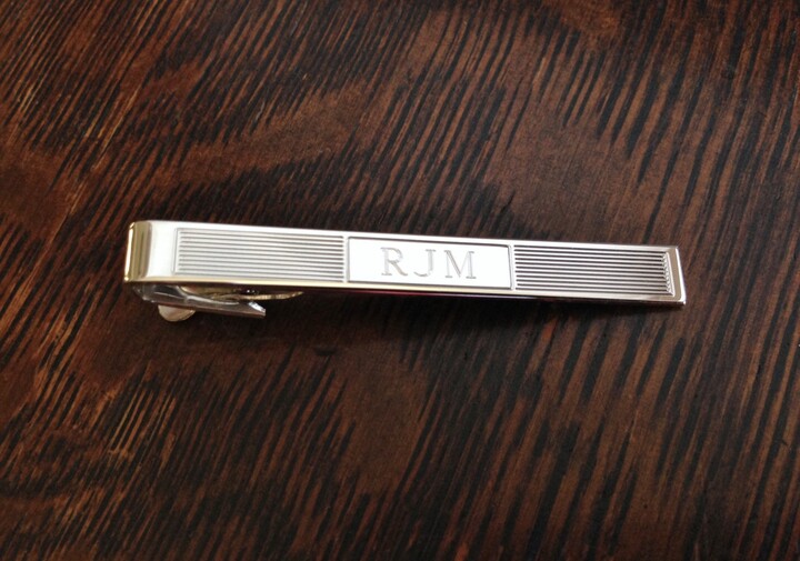 etsy personalized tie clip