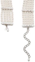 Thumbnail for your product : Kenneth Jay Lane Silver Crystal-Embellished Pearl Choker