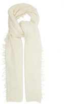 Thumbnail for your product : LAUREN MANOOGIAN Fringed Baby Alpaca Scarf - White