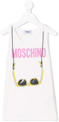 Moschino Kids sunglasses print tank top