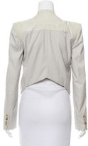 Thumbnail for your product : Helmut Lang Leather-Accented Draped Jacket