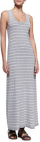 Thumbnail for your product : Vince Striped Slub Sleeveless Maxi Dress, Heather Gray