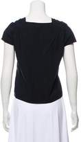 Thumbnail for your product : Dries Van Noten Smocked Short Sleeve Top