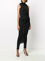 Thumbnail for your product : Jil Sander Sheer High-Neck Midi Dress