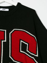 Thumbnail for your product : MSGM Kids logo poncho