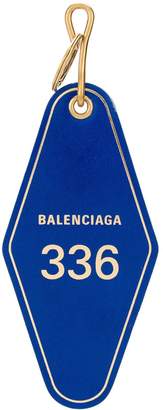 Balenciaga Hotel tag keychain