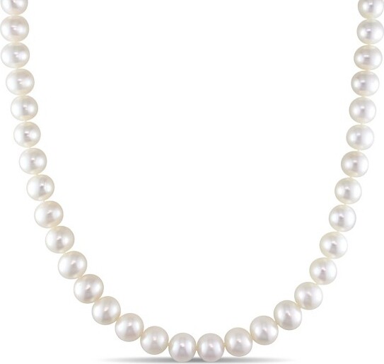 Everly Jewelry EVERLYJEWELRY|14kYellowGold7-7.5mmFreshwaterCulturedPearlStrandNecklace18inc