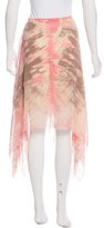 Thumbnail for your product : Raquel Allegra Silk Tie-Dye Skirt