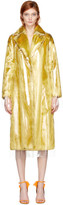 Calvin Klein 205W39NYC - Manteau en fourrure synthétique et plastique jaune