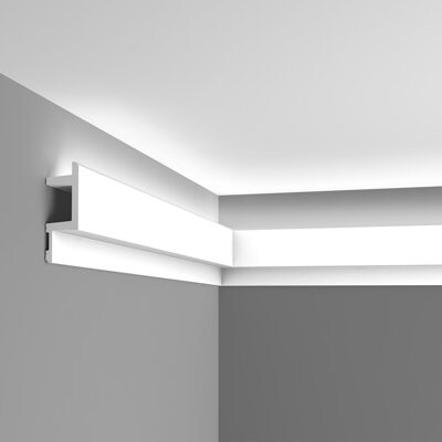 Orac Decor 5-1/2 in x 2 in x 78-3/4 in Primed White Plain Polyurethane Crown Moulding