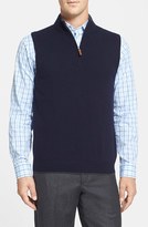 Thumbnail for your product : John W. Nordstrom Regular Fit Half Zip Cashmere Vest