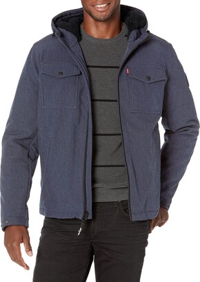 Levi's Men's Soft Shell Two Pocket Sherpa Lined Hooded Trucker Jacket  Insulated - ShopStyle