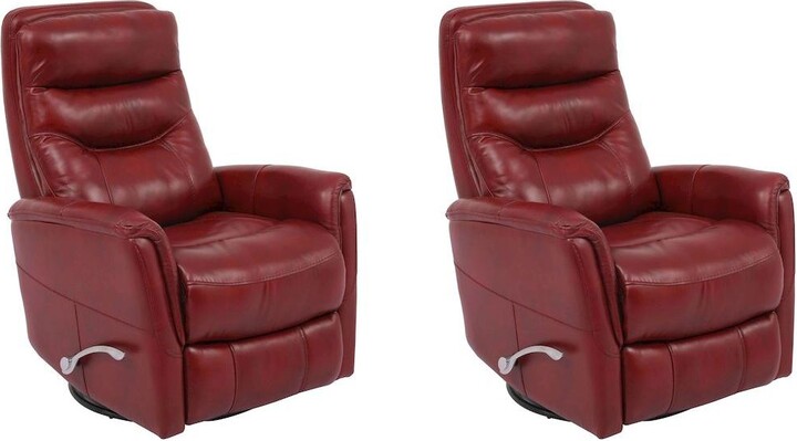 Parker Living Gemini - Rouge Swivel Glider Recliner Two Pack