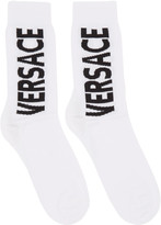 Thumbnail for your product : Versace White Logo Socks