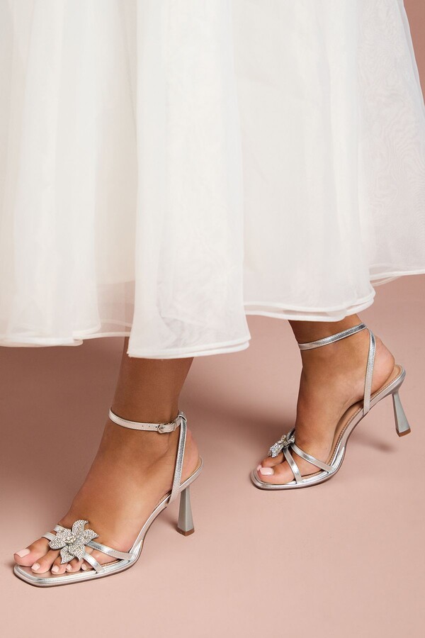Diamante Ankle Strap Heels ShopStyle UK