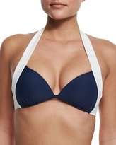 Thumbnail for your product : Heidi Klein Cape Cod Push-Up Halter Swim Top, Navy