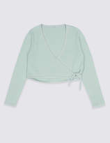 Thumbnail for your product : Marks and Spencer Pure Cotton Tie Waist Cardigan (1-16 Years)