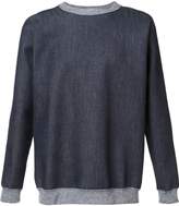 Thumbnail for your product : Julien David denim effect sweatshirt
