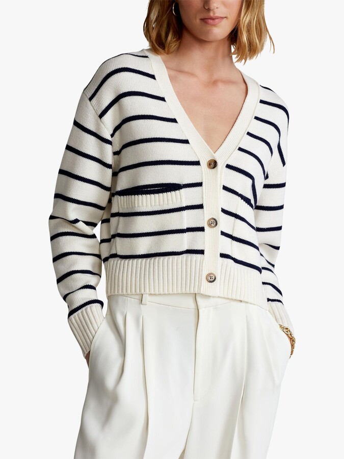 women's striped cardigan