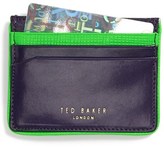 Thumbnail for your product : Ted Baker 'Neon' Leather Card Wallet