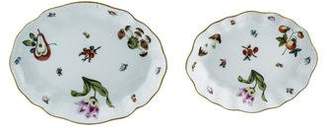 Herend Set of Two Fruits Necker Open Vegetable Dishes