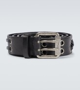 Thumbnail for your product : Saint Laurent Leather eyelet belt