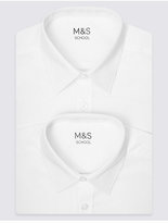 Thumbnail for your product : Marks and Spencer 2 Pack Boys' Ultimate Non-Iron Shirts