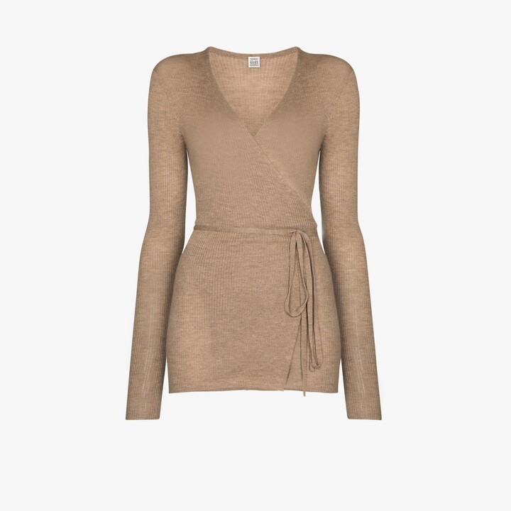Totême Cashmere Wrap Cardigan ShopStyle