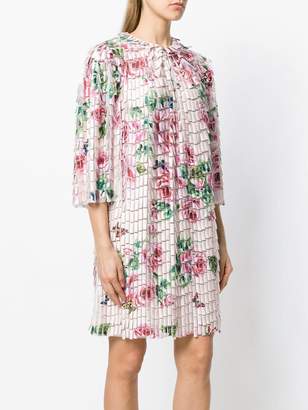 Dolce & Gabbana floral print fringe style dress