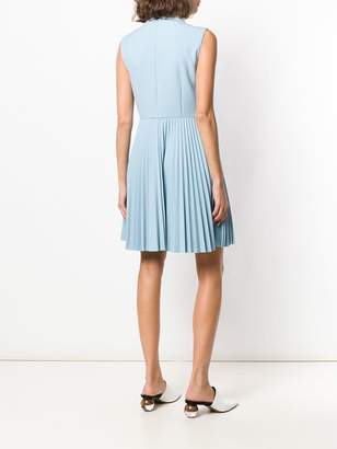 RED Valentino embellished collar pleated dress