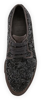 Thumbnail for your product : Brunello Cucinelli Swarovski® Crystal Platform Oxford, Graphite