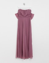 Thumbnail for your product : ASOS DESIGN ASOS DESIGN Bridesmaid ruched pleated maxi dress
